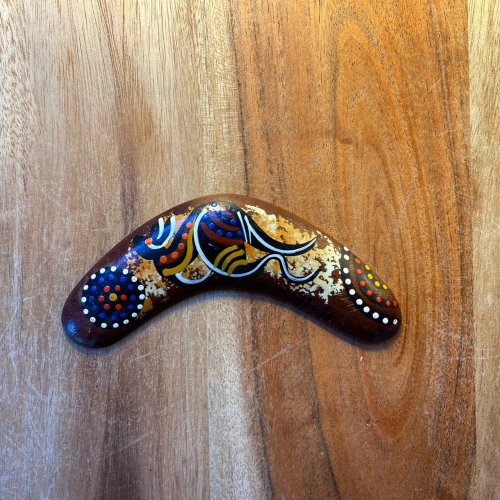 Hand made mini Australian boomerang
